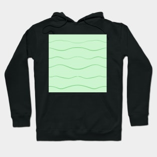 Pastel Green Waves Hoodie